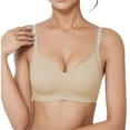 thumbnail image 1 of Brasieres de Mujer Tela de Mantequilla Bralette Cómodo sin Costuras para Push up, sin Relleno, sin Aros, Ligeramente Forrado, para Uso Diario Extra Grande, 1 of 9
