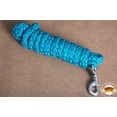 thumbnail image 3 of Horse Riding Poly Roping Lead Rope Blue 1/4 Inx8 Ft Snaps, 3 of 6
