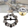 thumbnail image 3 of Tambourin de Percussion Portable avec Rangée Batterie en Alliage Jiggles Musical J7L6, 3 of 9