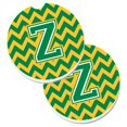 thumbnail image 1 of "Treasures Letter Z Chevron green & Gold Juego de 2 posavasos para portavasos CJ1059-ZCARC, 2.56, multicolor" Caroline's Treasures CJ1059-ZCARC, 1 of 1