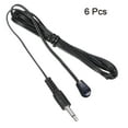 thumbnail image 3 of Sensor receptor emisor IR Uxcell, cable de extensión de 4.9 pies de largo, con conector de 3.5 mm, cabezal negro con azul, paquete de 6, 3 of 4
