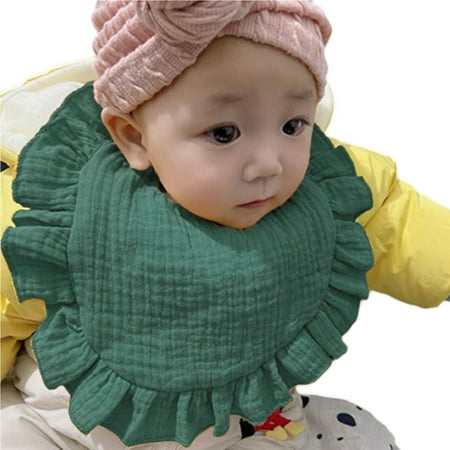 

Muslin Baby Bibs for Unisex Boys Girls burp cloths Babys Boys Girls Towel Ruffle Cotton Lace Cute Bag Bibs Burp Cloths Sixteen Colours Outwear Solid Colours