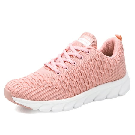 

XIDISO Womens Lace up Tennis Shoes Non Slip Lightweight Work Gym Shoes Ladies Walking Running Sport Sneakers
