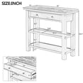 thumbnail image 2 of Hallway Console Table, Retro Console Table, Entryway Table Display Shelf With 2 Drawers And 2-Tier Open Storage Shelf For Entryway Dining Room, Living Room, Home, 2 of 9