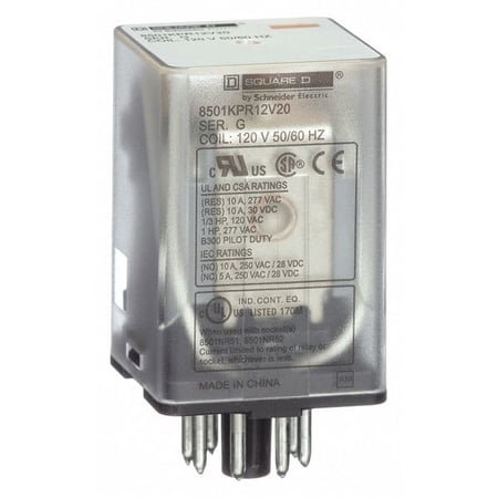 Schneider Electric General Purpose Relay 120VAC  10A  8Pins 8501KPR12V20 price history on PriceWatchPro