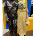 thumbnail image 3 of Cos-Animefly Kids Baby Yoda Mandalorian Outfits for Boys Girls Child Infants Hood Robe Children's Hat Clothing Stage Party Outfit  L, 3 of 7