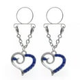 thumbnail image 1 of CUITING 2X Sexy Adjustable Nipple Rings Non-Piercing Clip On Dangle Fake Nipplerings-08, 1 of 6