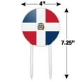 thumbnail image 2 of Acrylic The Dominican Republic Country Flag Cake Topper Party Decoration for Wedding Anniversary Birthday Graduation, 2 of 6