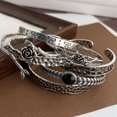 thumbnail image 2 of Pulsera de Metal de Plata de Ley 925 100% sólida para mujer, pulsera de cadena de flores Retro Simple hecha a mano Vintage, regalo de cumpleaños para fiesta, 2 of 2
