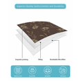thumbnail image 4 of Twin Quilt Bedding Set, Brown Floral Reversible Summer Quilt 3 Pieces, Vintage Spring Botanical Flowers Lightweight Bedspreads Coverlets with 2 Pillow Shams for All Seasons, 4 of 5