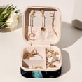thumbnail image 6 of Starry Sky Travel Portable Jewelry Stand and Organizer Box - Square Storage Box for Rings, Earrings, Necklaces, Bracelets, and More - Suitable for Girls and Women - Jewelry Boxes for Travel, 6 of 6