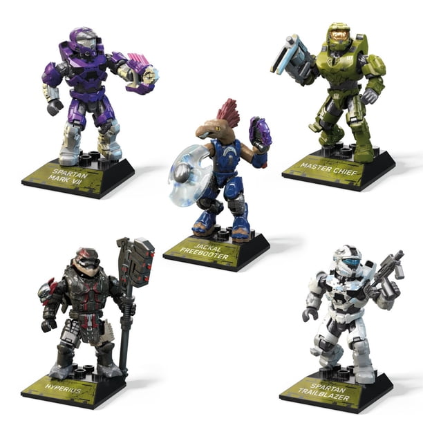 Mega Construx Halo Series 14 Heroes Mini Figure Set Of 5 Master Chief ...