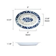 thumbnail image 2 of Excellante Blue Dragon Melamine Dinnerware Collection 7 oz, 9" x 6 3/4" Deep Platter, Comes in Dozen, 2 of 3