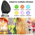 thumbnail image 5 of ConPus Patio Hanging Egg Chair Cover, Waterproof Outdoor Wicker Egg Swing Chair Cover with Durable Hem Cord, 115cm D x 190cm H, 5 of 5