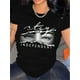 thumbnail image 1 of Camiseta gráfica "Mantente Independiente" para mujer - Camiseta informal negra de manga corta y cuello redondo para adultos, hombres, mujeres, adolescentes, jóvenes, 1 of 6