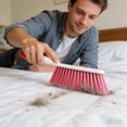 thumbnail image 4 of Soft Bristle Multifunctional Cleaning Brush | Large Dust Brush for Bed, Carpet, Blanket & Clothes | Gentle on Fabrics | 31×17.5×4.5cm, 4 of 6