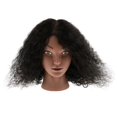thumbnail image 4 of 2 Pieces Cosmetology Silicone Human Hair Practice Training Mannequin Head, 4 of 4
