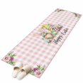 thumbnail image 6 of Easter Gnomes Kitchen Runner Rug 2x6 Washable Runners for Hallway Non Slip Watercolor Floral Daisy Eggs Spring Pink Plaid Large Area Rug Indoor Floor Carpet for Bathroom Laundry Entryway Bedroom, 6 of 8