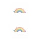 thumbnail image 1 of Wosthever Wall Sticker Cartoon Rainbow Hand-Painted Self-adhesive Child Art Nursery Decals Beautify Living-Room Kids Home Wallpaper 2piezas, 1 of 6
