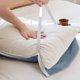 thumbnail image 5 of Funda de almohada de algodón a prueba de aceite con correas | Funda de almohada antideslizante de ajuste seguro para todos los tamaños de almohadas | Algodón suave y transpirable sin mezclar |, 5 of 5