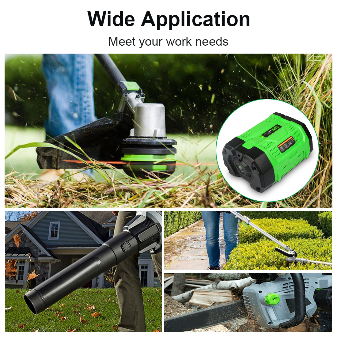 2 Pack 56V 7.5Ah Lithium-Ion Battery Replace for EGO BA2800 BA4200 BA1400 Compatible with ALL EGO 56V Power Tools