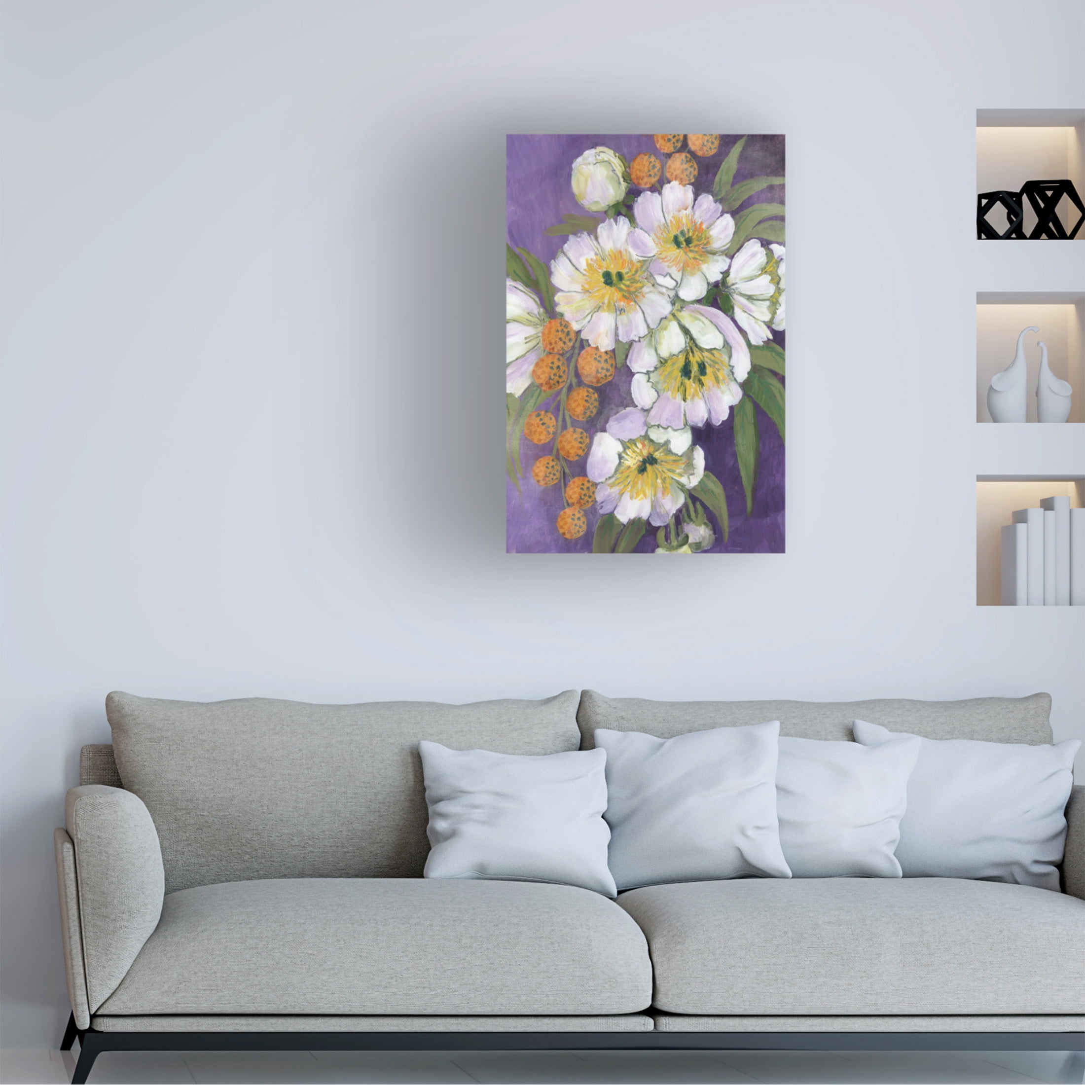 Trademark Fine Art Rosana Laiz Blursbyai Choi painterly bouquet Canvas Wall Art