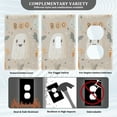 thumbnail image 3 of Yayeee Duplex Wall Plate 1-Gang 4.5"x2.7" Home Receptacle Light Switch Decorative Outlet Cover, Halloween Ghosts, 3 of 7