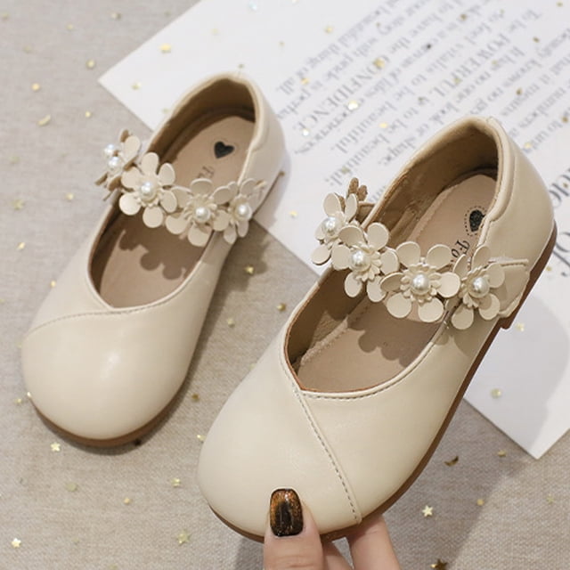LSLJS Spring/Fall New Children's Princess Soft Sole Shallow Mouth Single Performance Shoes, Girl's Sandals