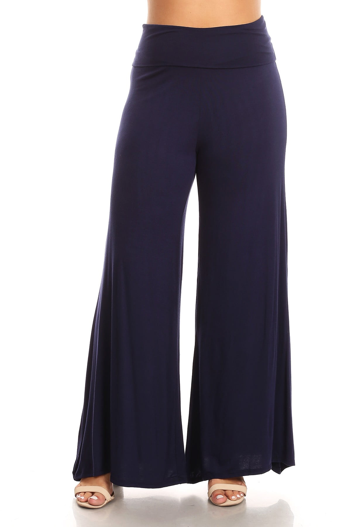plus size high waisted palazzo pants
