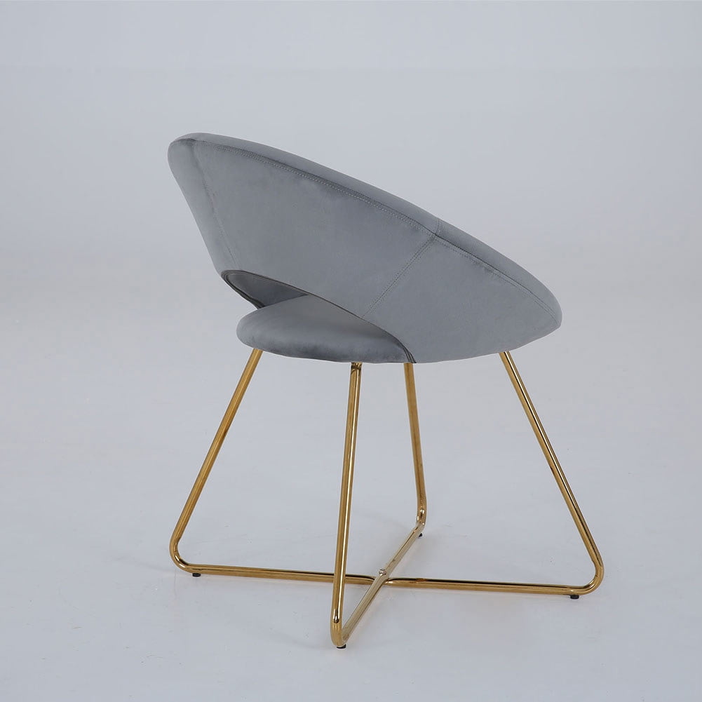 Private Jungle Dining Chair Velvet Upholstered Comfy Living Room Chairs Modern Back Vanity Chair for living room, bedroom, dining room vanity chair (Single),Gray Private Jungle Dining Chair Velvet Upholstered Comfy Living Room Chairs Modern Back Vanity Chair for living room, bedroom, dining room vanity chair (Single),Gray