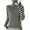 Black, variant on Womens Turtleneck Long Sleeve Shirt Slim Fit Stretch Striped Blouses Basic Knit Tops Outfits 2026 Fashion Clothes (XL, Gray)