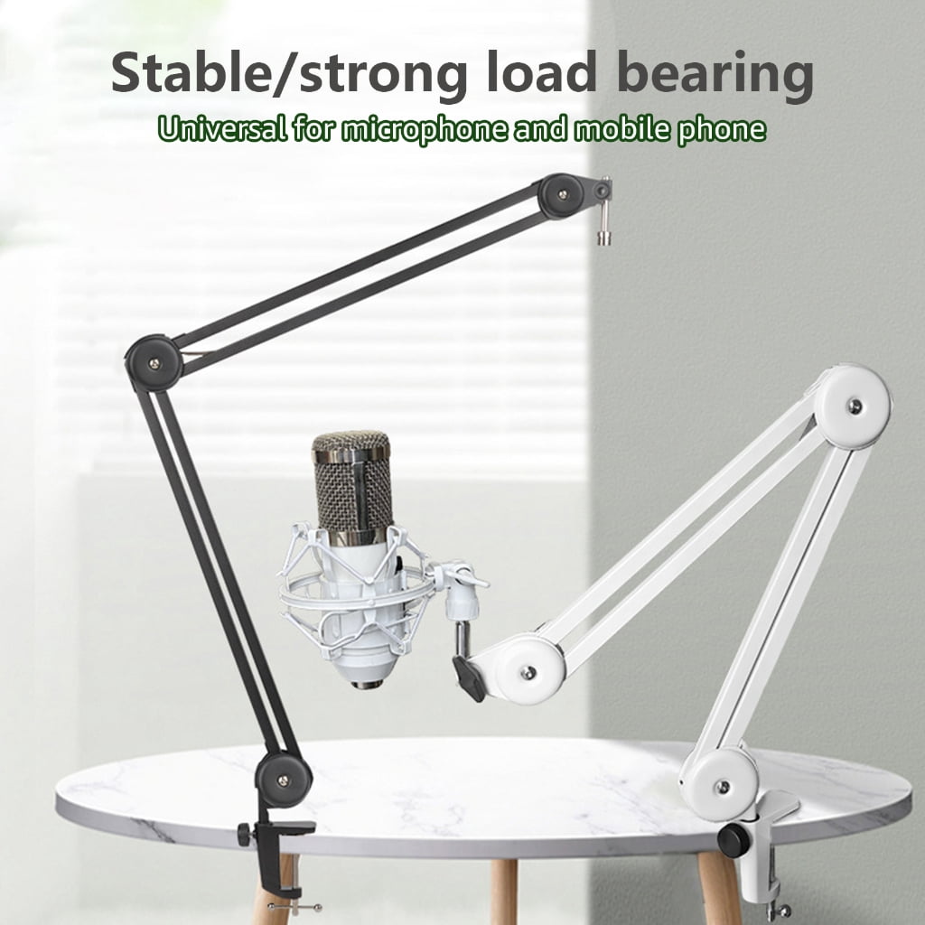 WINDLAND Microphone Boom Arm Desktop Mount Stand Rack Convenient Foldable Mic Holder