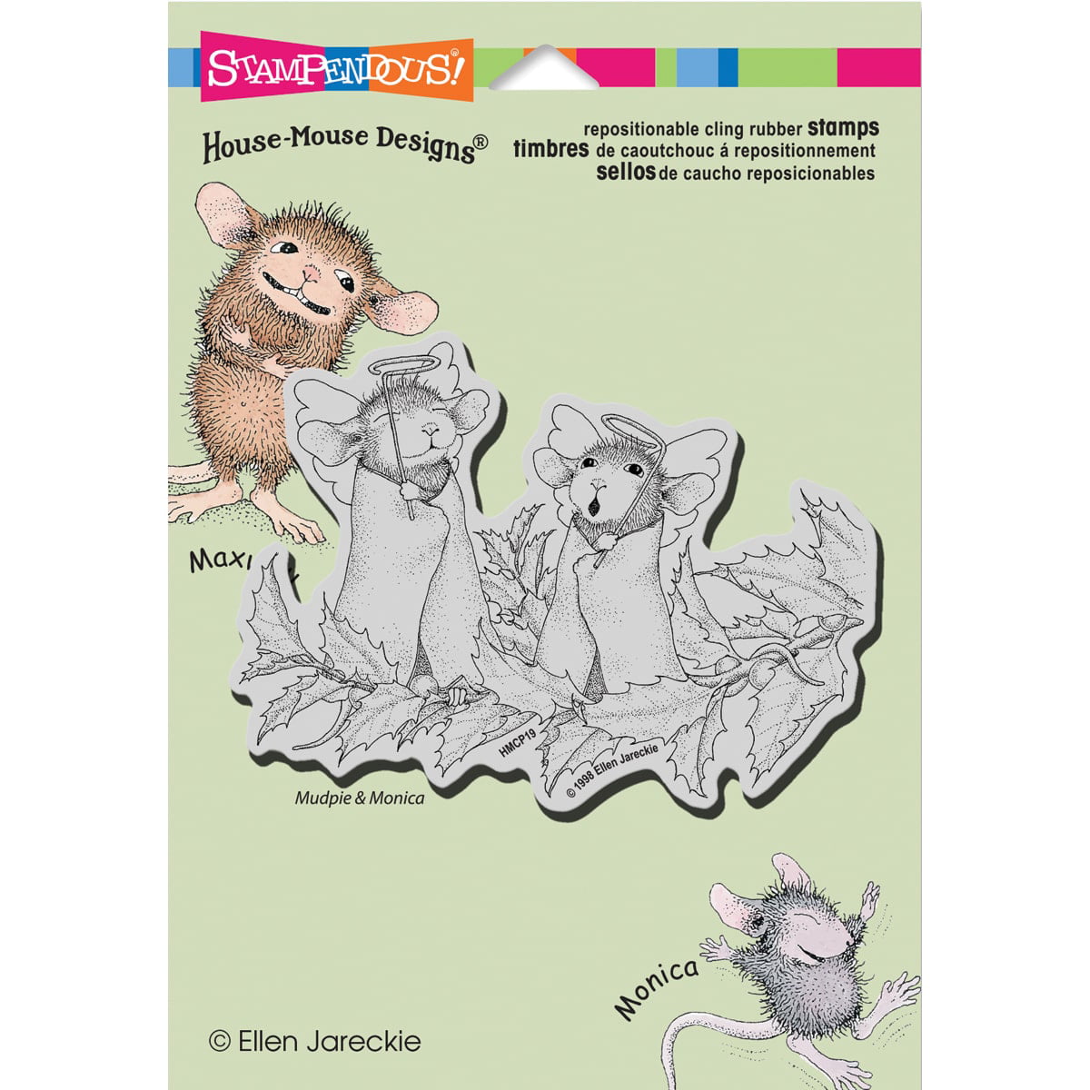 Buy Stampendous, Cling Rubber Stamp, Train Postcard Online at
