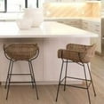 thumbnail image 5 of Jamie Young Co Nusa Transitional Metal/Rattan Counter Stool in Black/Natural, 5 of 5