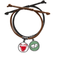 thumbnail image 1 of Manama Bahrein emblema nacional Pulsera Cuerda Mano Cadena Cuero Dinero Pulsera Unbranded M, 1 of 2