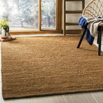 SAFAVIEH Organic Elissa Solid Braided Jute Area Rug, Gold, 6' x 9'