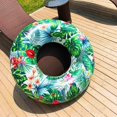 thumbnail image 3 of LAICAIW Inflatable Pool Floats Tube, 45inch Swimming Ring for Adults, Safety Pool Inner Swim Tubes, Painted Forest Floating Raft for Summer Beach Water Float Sport Party Vacation Toy Gift Props Green, 3 of 7