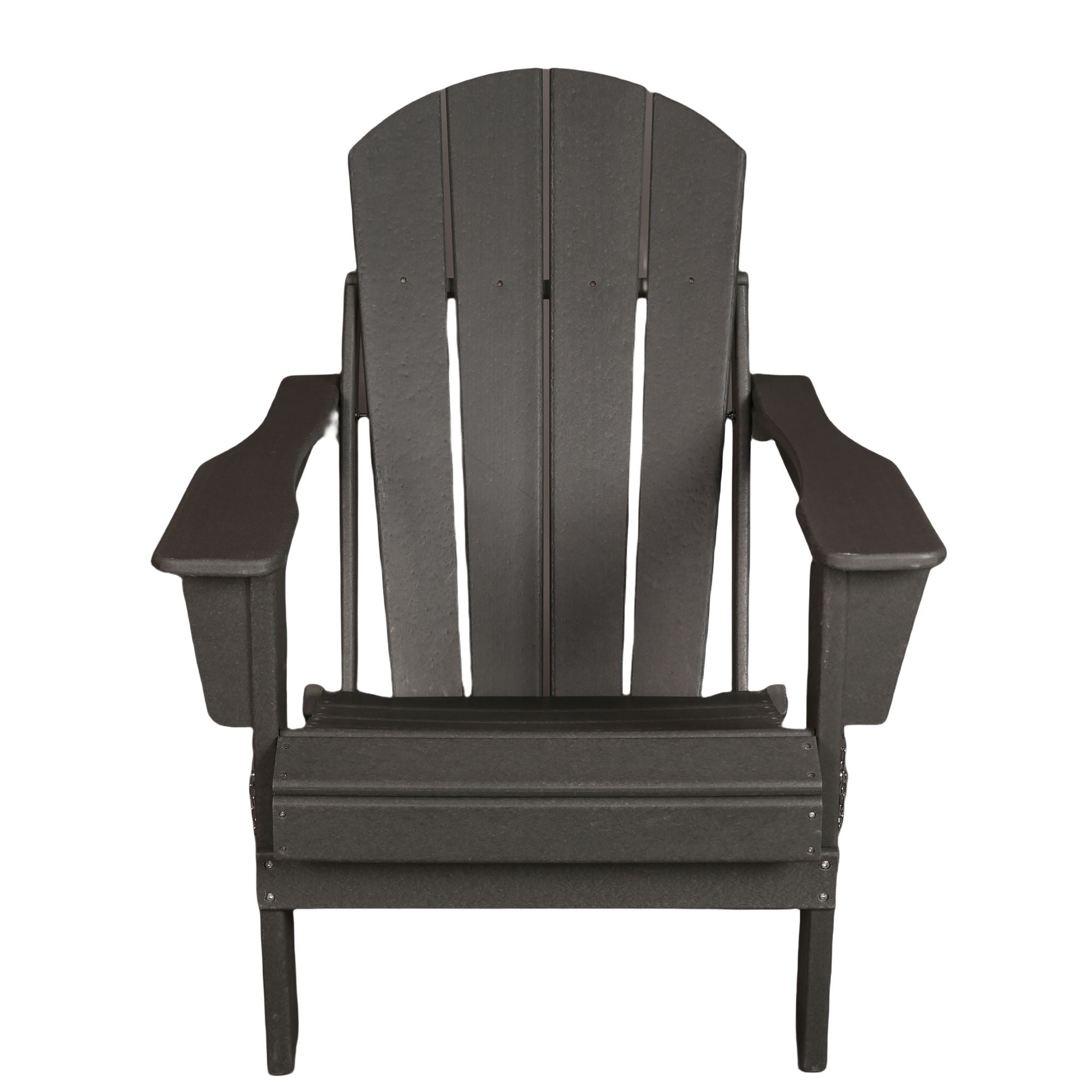 Banome All-Weather Folding Adirondack Chair - Stackable, Ergonomic Design, Relaxing Arm Rests - HDPE Construction