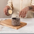 thumbnail image 5 of Elborse Marble Butter Keeper 4 inches Oceanic Butter Container for Kitchen Storage Butter Holder With Lid for Counter with Water, Ideal Butter Dish Butter Crock for Soft Butter, 5 of 9