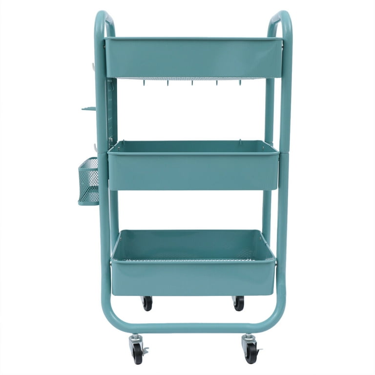  Recollections Gramercy Cart, Teal – 3 Tier Rolling