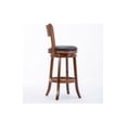 thumbnail image 6 of Boraam Palmetto 29in. High Back Swivel Wood Bar Stool, Walnut Finish, 6 of 9