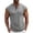 Gray, variant on Men's Sleeveless Henley Tank Tops Solid Color Summer Casual with Chest Pocket Muscle Tee