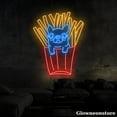 thumbnail image 4 of Glowneon French Fries And French Bulldog Neon Sign, French Bulldog LED Sign, Fast Food Shop Neon, 4 of 5