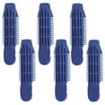 thumbnail image 1 of Blue ABS Hair Styling Roller Clips for Home Use Lightweight Durable Plastic Hair Rollers 6pcs, 1 of 8