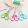 thumbnail image 5 of 3pcs Plastic Handle Stainless Steel Craft Scissors Anti-slip Office Paper Cutting Tool 5.1x2.6in Multi-function, 5 of 6