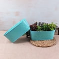 thumbnail image 3 of SPRING PARK Panier de Rangement Ovale en Fer Bleu, 3 of 7