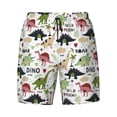 thumbnail image 4 of Lsque Mens Swim Trunks Dinosaur Pattern - Bathing Suit Compression Liner - Beach Swim Shorts Swimwear - (S-3XL) - Stretch Quick Dry -X-Large, 4 of 9