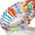 thumbnail image 1 of Crystal Colorful Ashtray, Cigar Cigarettes Ash Tray Holder Home Office Desktop Tabletop Decoration (5.5"), 1 of 6
