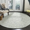 thumbnail image 2 of SAFAVIEH Trace Bryan Geometric Area Rug, Blue/Ivory, 6' x 6' Round, 2 of 8