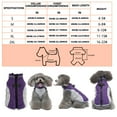 thumbnail image 3 of Purple Dog Coat Winter Warm Jacket - Padded Vest with Built-In Harness, Reflective, Windproof, Zipper Closure for Cold Weather, 3 of 6
